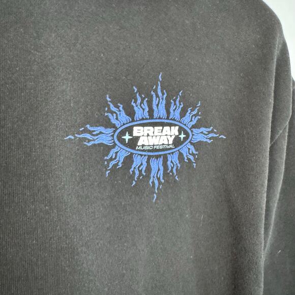Break Away Musical Festival 2024 Black Hoodie Leave it All Behind Sz M - Picture 3 of 10